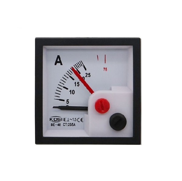 BE-48 Double Pointer AC Analog Amper Panel Meter